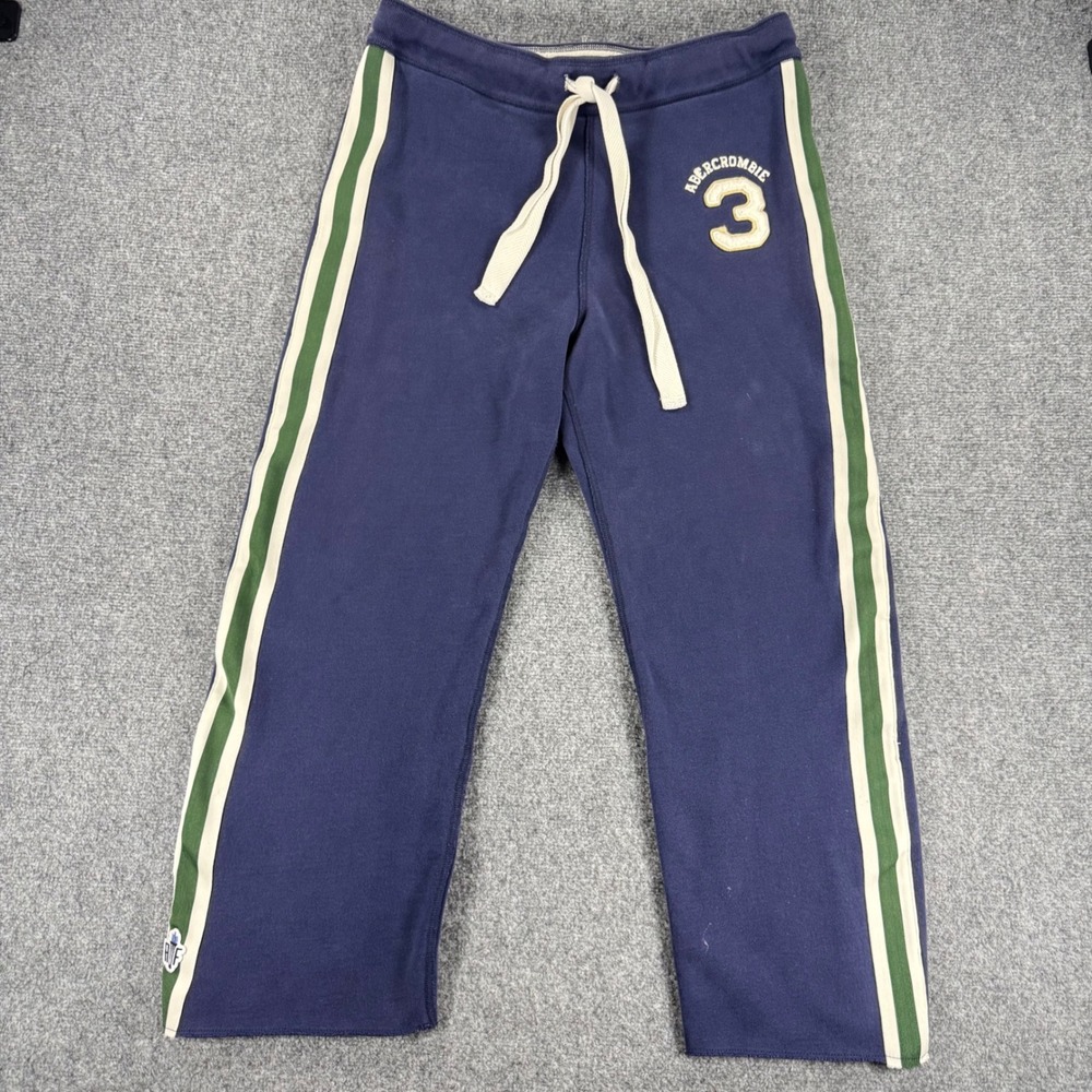 VTG Y2K Abercrombie & Fitch Men S (fits like a medium) sweatpants wide leg Logo